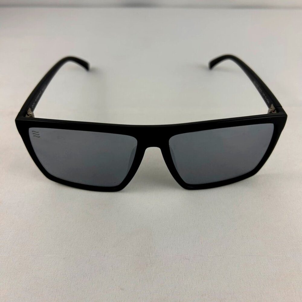 Neven Doc Robbins August Black Polarized Square Unisex Sunglasses